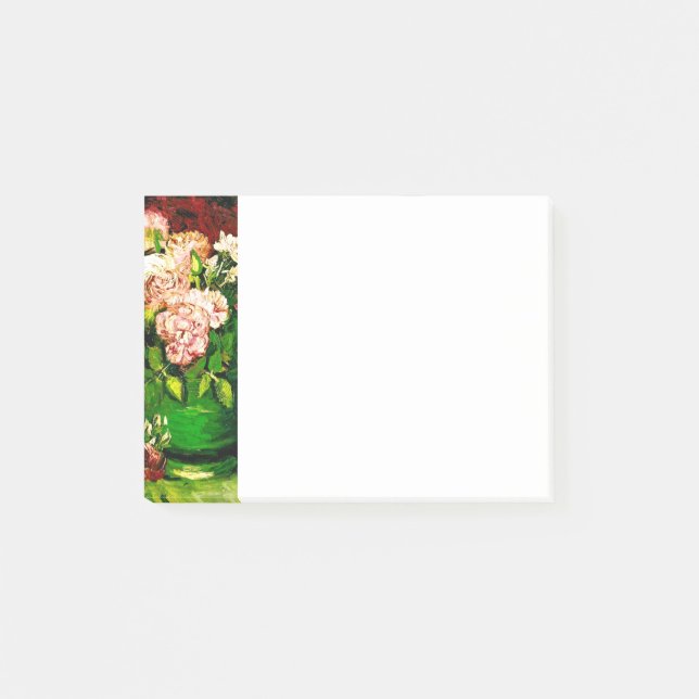 Van Gogh Peonies and Roses Post-it Notes (Front)