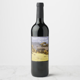 Van Gogh Personalized Wine Label