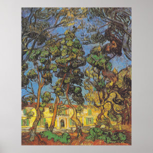 Van Gogh Pine Trees - Classic Garden Art Poster