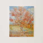 Van Gogh Pink Peach Tree in Blossom Puzzle<br><div class="desc">Van Gogh Pink Peach Tree in Blossom puzzle. Oil painting on canvas from 1888. Part of the Flowering Orchards series inspired by the blooming fruit trees of Arles France, Pink Peach Tree in Blossom is one of van Gogh’s most popular landscape paintings. Van Gogh cherished blossoming fruit trees in springtime,...</div>