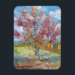 Van Gogh - Pink Peach Trees Magnet<br><div class="desc">Vincent Van Gogh's Pink Peach Trees. When Van Gogh arrived in Arles in 1888, fruit trees in the orchards were about to bloom. The blossoms of the apricot, peach and plum trees motivated him, and within a month he had created fourteen paintings of blossoming fruit trees. The 'trees and orchards...</div>