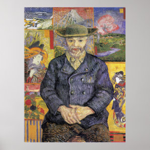 Van Gogh Portrait of Pere Tanguy Post-Impression Poster