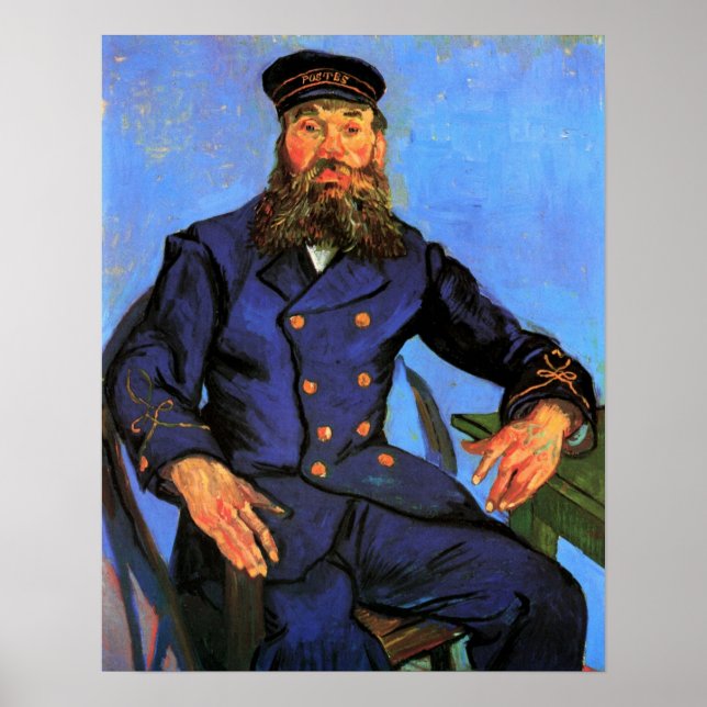 Van Gogh, Portrait of the Postman Joseph Roulin Poster (Front)