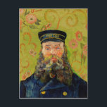 Van Gogh Postman. Portrait impressionism art Postcard<br><div class="desc">Van Gogh "The Postman (Joseph Roulin)" postcard.</div>
