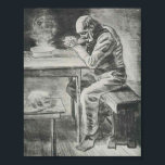 Van Gogh - Prayer Before the Meal Poster<br><div class="desc">This sketch masterpiece, titled Prayer Before the Meal is made by the famous artist, Vincent van Gogh using pencil, chalk, ink on paper. It falls under the Realism style and was complete by van gogh in 1882. Vincent van Gogh was a Dutch post-Impressionist painter whose work, notable for its rough...</div>