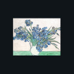 Van Gogh Purple Irises Vase Floral Painting Canvas Print<br><div class="desc">Vincent Van Gogh  (30 March 1853 – 29 July 1890) was an influential Dutch post-impressionist painter.  This artwork depicts purple Iris in a vase.</div>