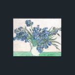 Van Gogh Purple Irises Vase Floral Painting Canvas Print<br><div class="desc">Vincent Van Gogh  (30 March 1853 – 29 July 1890) was an influential Dutch post-impressionist painter.  This artwork depicts purple Iris in a vase.</div>