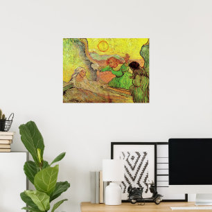 Van Gogh; Raising of Lazarus, Vintage Religion Poster