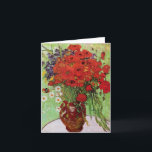 Van Gogh Red Poppies and Daisies Note Card<br><div class="desc">Van Gogh Red Poppies and Daises note card. Oil painting on canvas from 1890. A colourful flower painting by Van Gogh, while not as famous as his celebrated vase of sunflowers, this work represents yet another charming entry in the artist’s extensive catalogue of floral still lifes. A great gift for...</div>