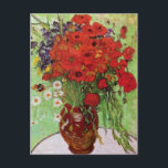 Van Gogh Red Poppies and Daisies Postcard<br><div class="desc">Van Gogh Red Poppies and Daises postcard. Oil painting on canvas from 1890. A colourful flower painting by Van Gogh, while not as famous as his celebrated vase of sunflowers, this work represents yet another charming entry in the artist’s extensive catalogue of floral still lifes. A great gift for fans...</div>