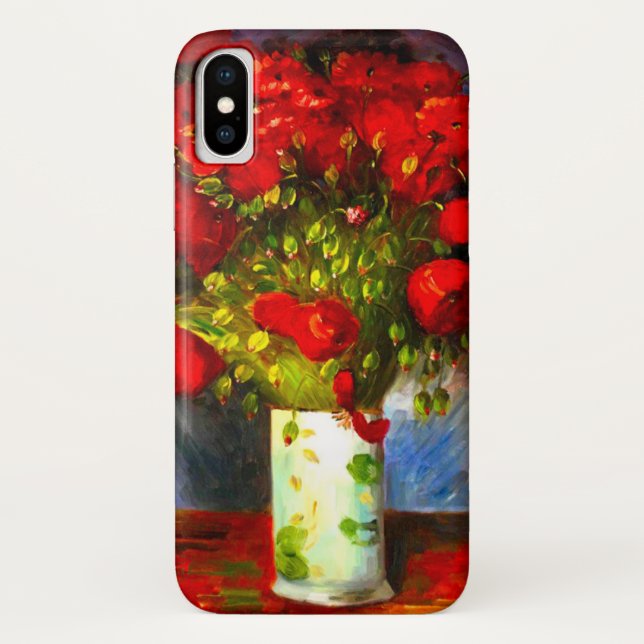 Van Gogh Red Poppies Case-Mate iPhone Case (Back)