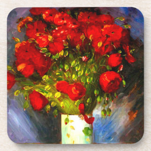 Van Gogh Red Poppies Coaster