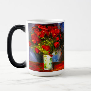 Van Gogh Red Poppies Magic Mug