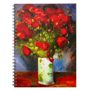 Van Gogh Red Poppies Notebook