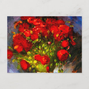 Van Gogh Red Poppies Postcard