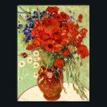 Van Gogh Red Poppies Still Life Poster<br><div class="desc">This masterpiece painting is titled "Still Life with Daisies and Poppies" and was done in 1890 by Vincent van Gogh (1853-1890). It is our Fine Art Series no. 246.</div>