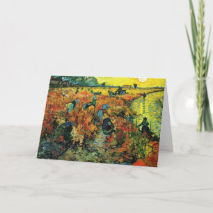 Van Gogh Red Vineyards at Arles Greeting Card