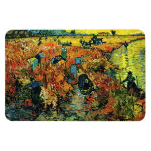 Van Gogh Red Vineyards at Arles Magnet