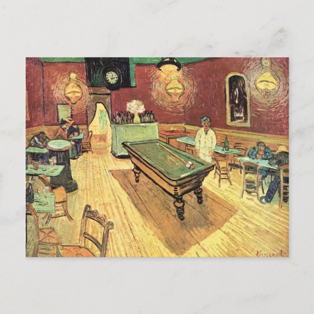 Van Gogh Restaurant Sports Bar Opening Invitation Postcard (Front)