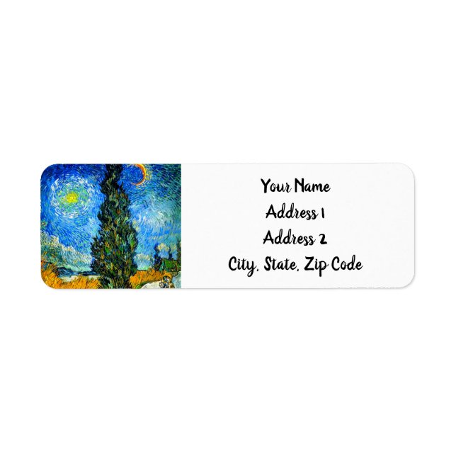 Van Gogh Road avec Cypress et Star (Devant)