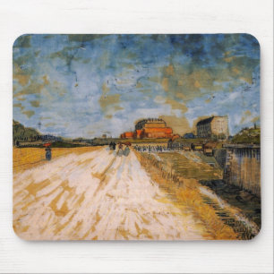 Van Gogh Road Running Beside the Paris Ramparts Mouse Pad