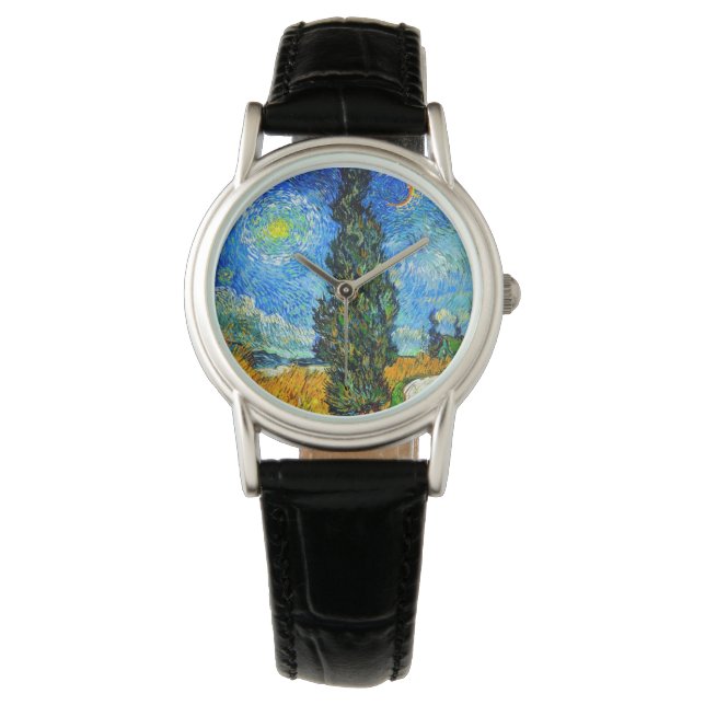 Van Gogh Road with Cypress and Star Watch (Front)