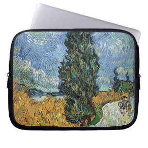 Van Gogh Road With Cypresses Impressionism Laptop Sleeve