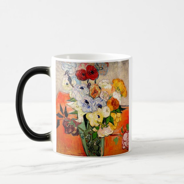 Van Gogh Roses and Anemones Magic Mug (Left)