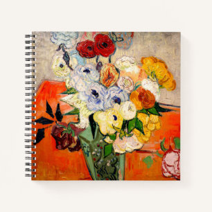 Van Gogh Roses and Anemones Notebook