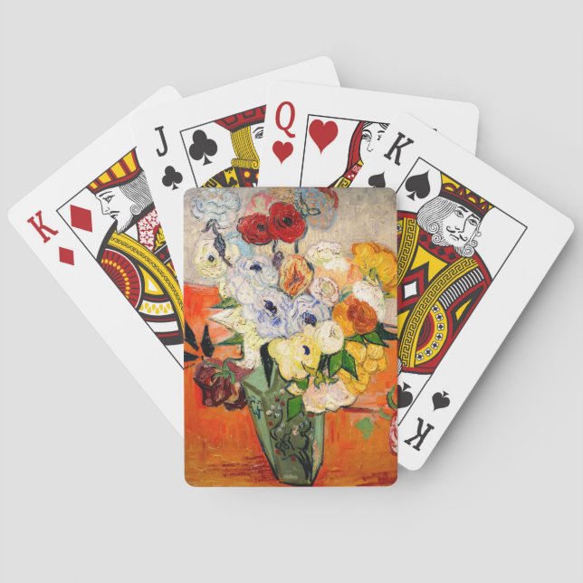 Van Gogh Roses and Anemones Playing Cards (Back)