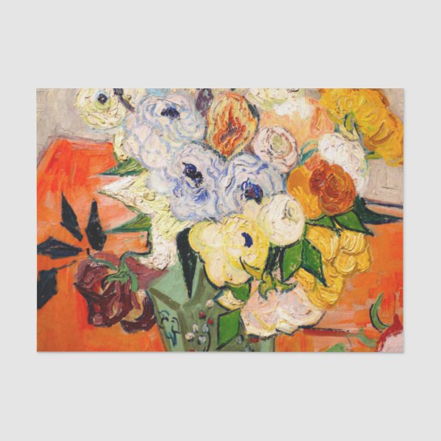 Van Gogh Roses and Anemones Tissue Paper (Front)