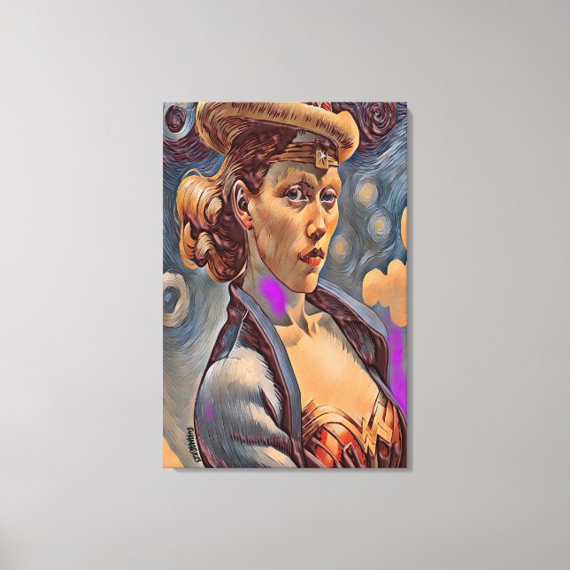 Van Gogh’s Sis, abstract art Canvas Print (Front)