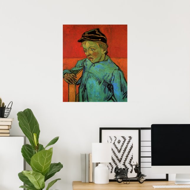 Van Gogh, Schoolboy (Camille Roulin), Vintage Art Poster (Home Office)