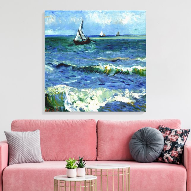 Van Gogh - Seascape Canvas Print (Insitu(LivingRoom))
