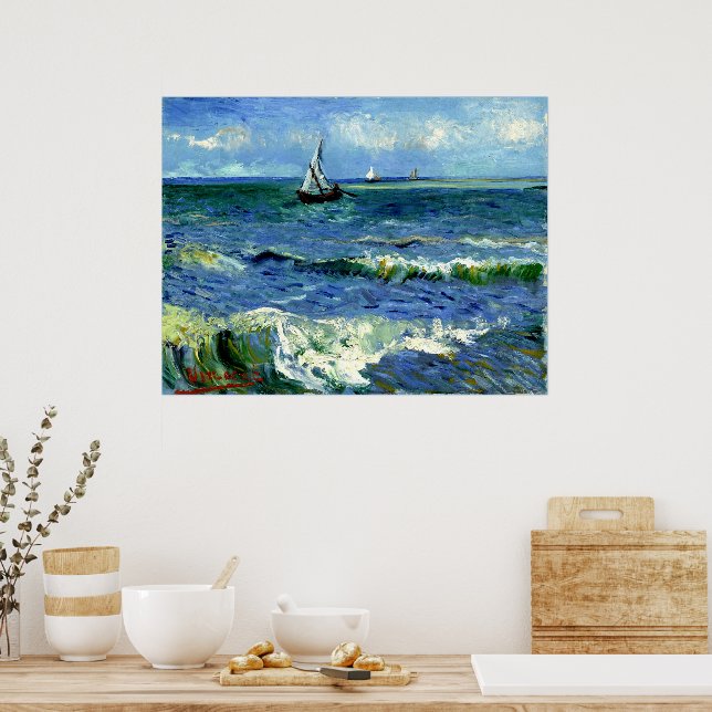 Van Gogh - Seascape Poster (Kitchen)