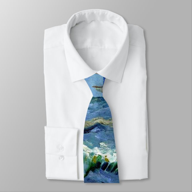 Van Gogh - Seascape Tie (Tied)