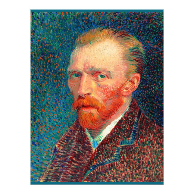 Van Gogh - Self-Portrait, 1887, Vincent van Gogh, Photo Print (Front)