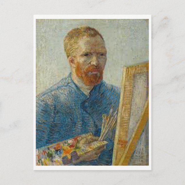 Van Gogh - Self Portrait - Art Post Card (Front)