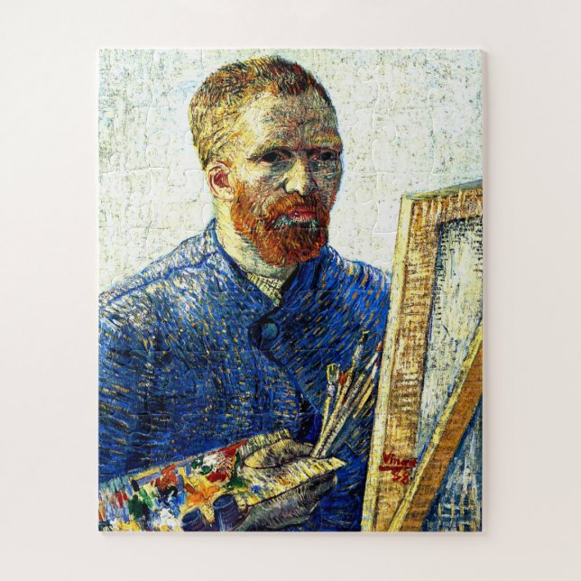 Van Gogh - Self Portrait as a Painter Jigsaw Puzzle (Vertical)