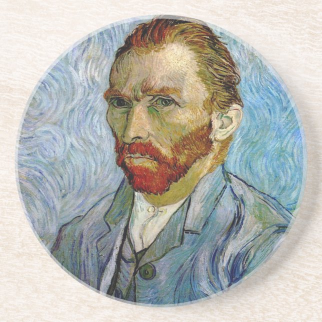 Van Gogh Self Portrait Coaster (Front)