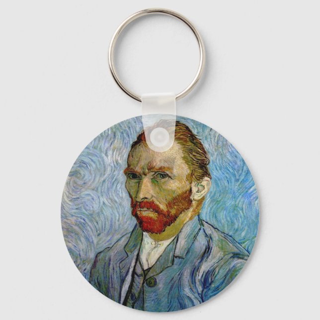 Van Gogh Self Portrait Keychain (Front)