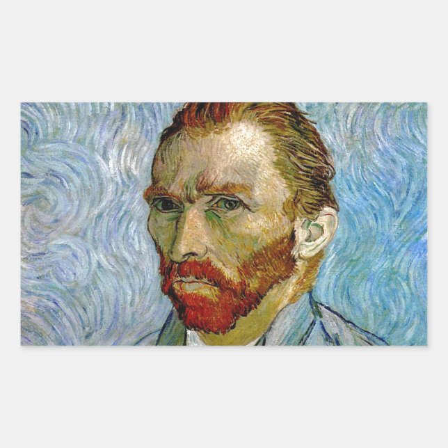 Van Gogh Self Portrait Sticker (Front)