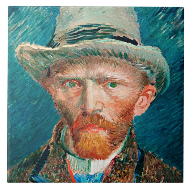 Van Gogh - Self-Portrait, Tile (Front)