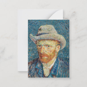 Van Gogh - Self Portrait with a Grey Felt Hat Card
