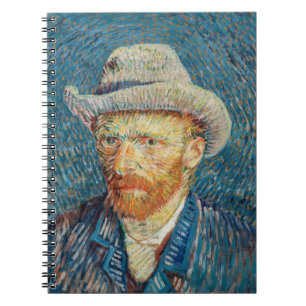 Van Gogh - Self Portrait with a Grey Felt Hat Notebook
