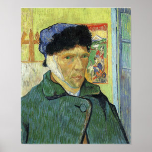 Van Gogh - Self-Portrait With Bandaged Ear 1889 Poster