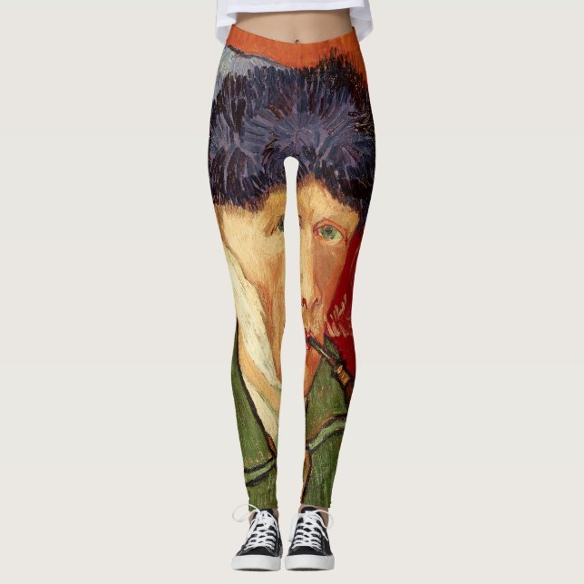 Van Gogh Self-portrait with Bandaged Ear and Pipe Leggings (Front)