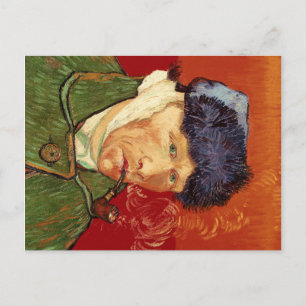 Van Gogh Self-portrait with Bandaged Ear and Pipe Postcard