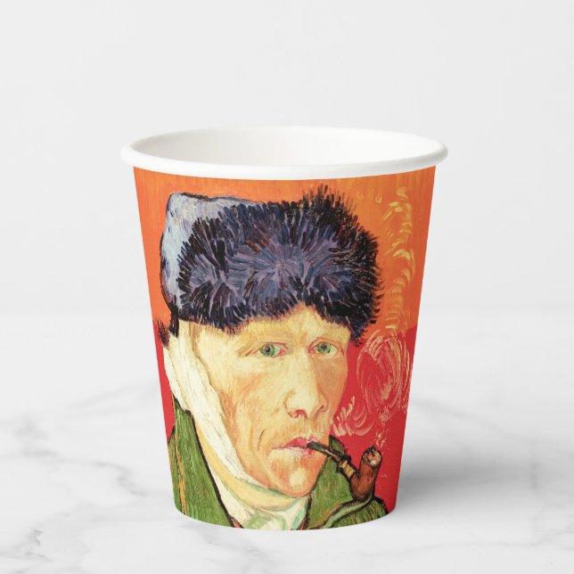 Van Gogh - Self Portrait with Bandaged Ear & Pipe Paper Cups (Front)