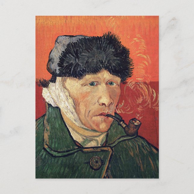 Van Gogh - Self-Portrait with Bandaged Ear Postcard (Front)